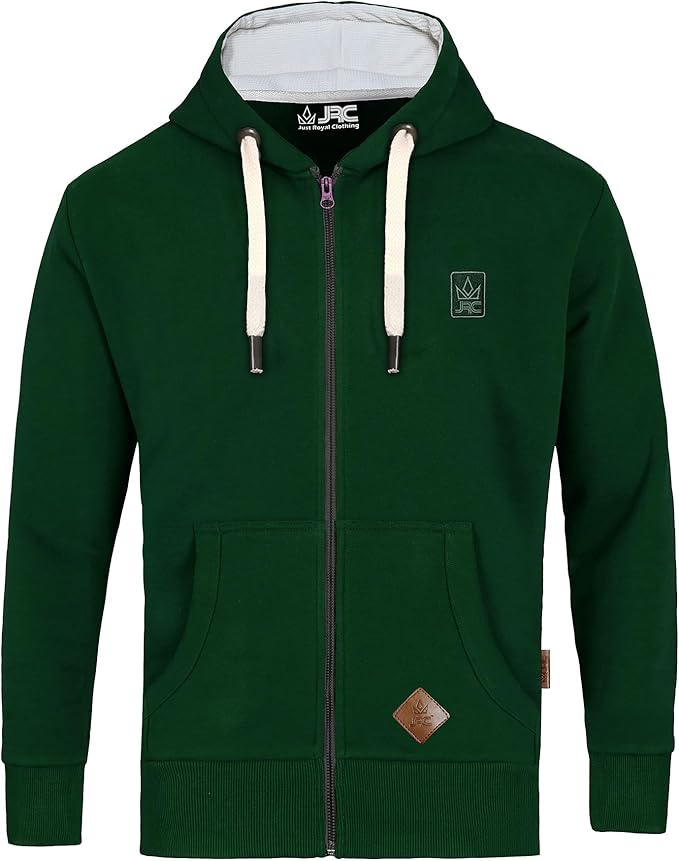 JRC Mens Zipped Fleece Hoodie