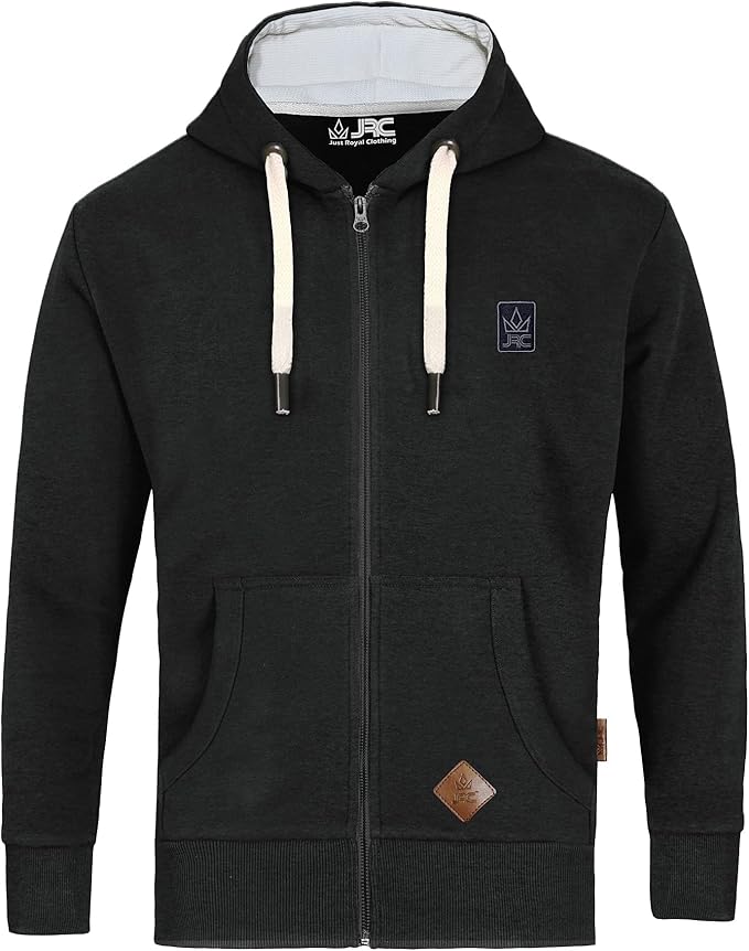 JRC Mens Zipped Fleece Hoodie