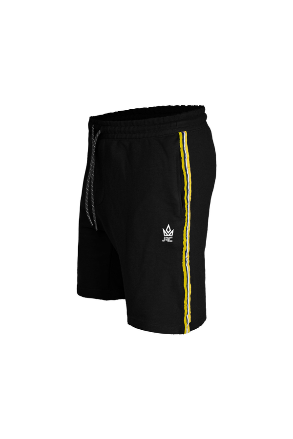 Men's Black Gym Shorts with Strap Detail | JRC UK