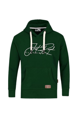 JRC Mens Henley Pullover Fleece Green Hoodies