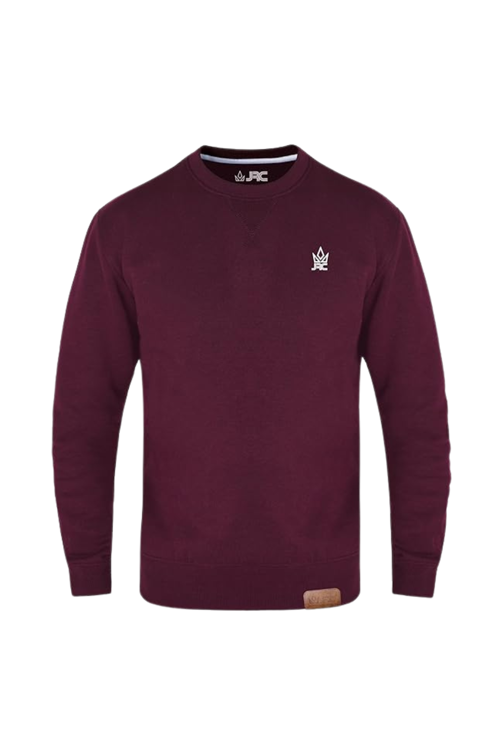 Men's Maroon Fleece Crewneck Sweatshirt | Pullover Jumper | JRC UK