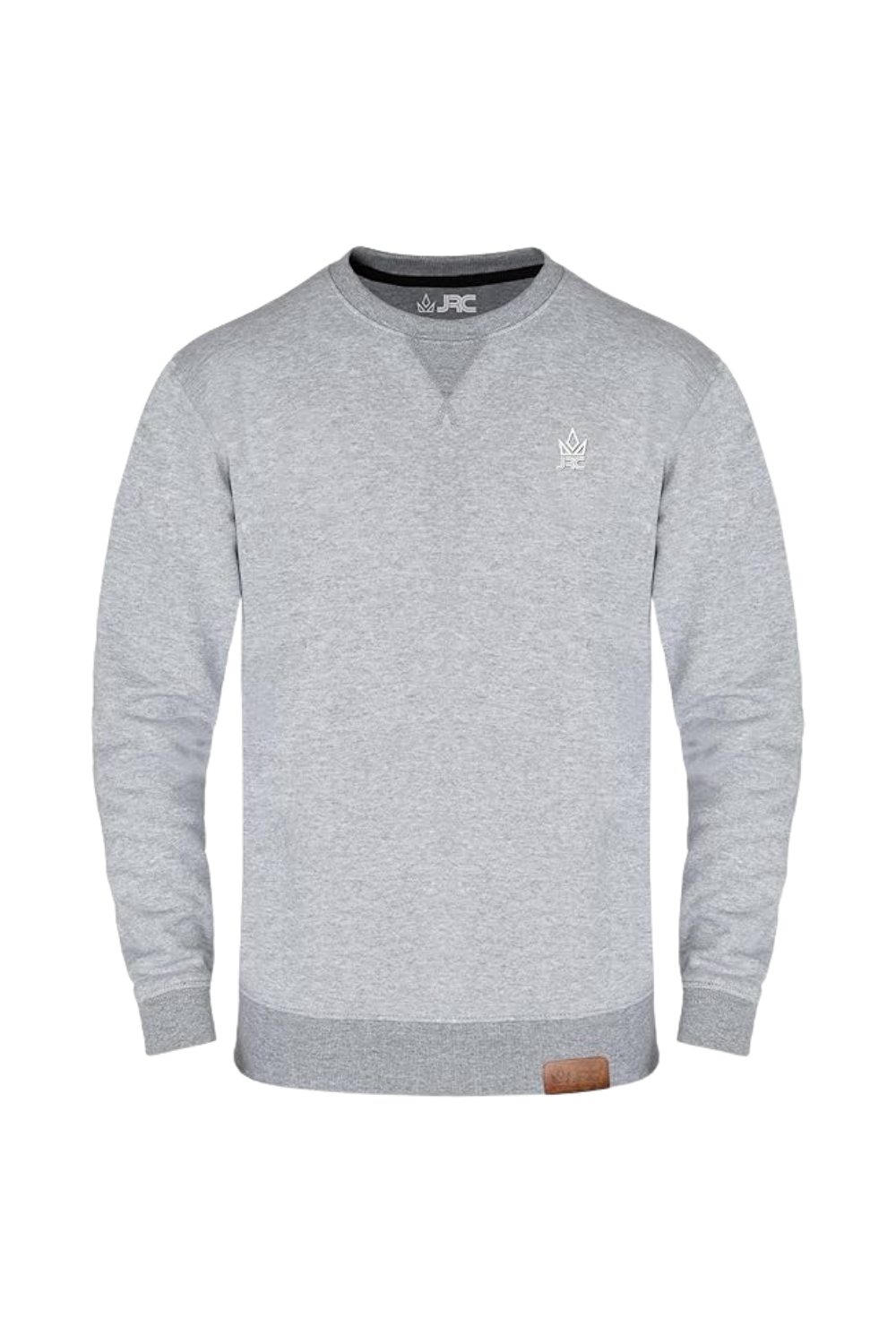 Men's Grey Fleece Crewneck Sweatshirt | Pullover Jumper | JRC UK