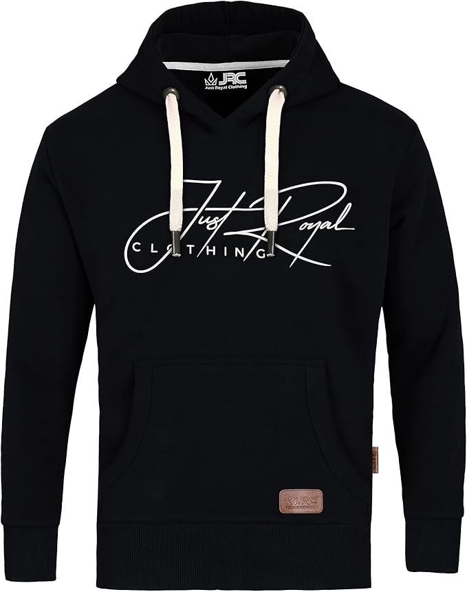 JRC Mens Henley Pullover Fleece Hoodie