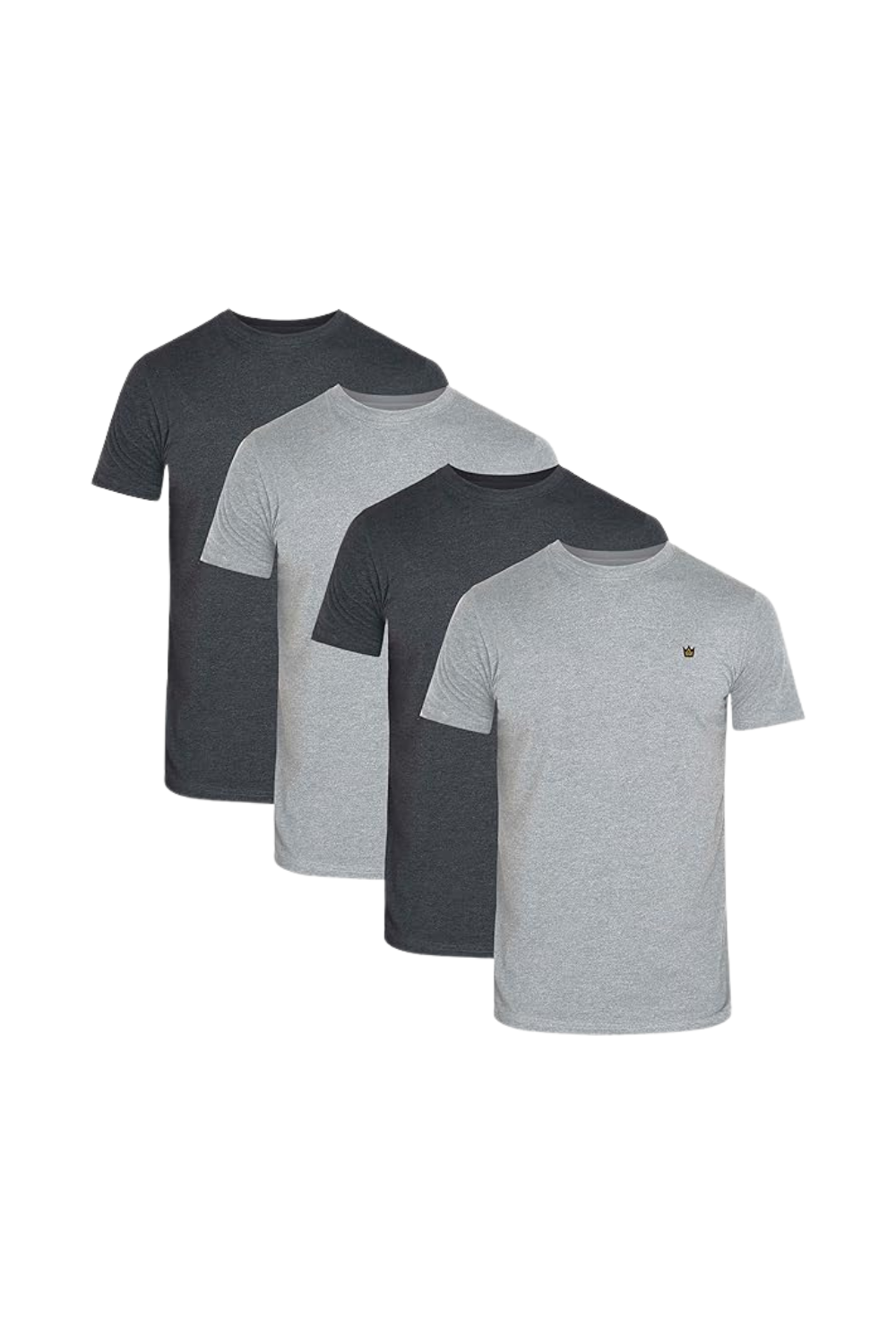 Men's Pack of 4 Crew Neck T-Shirts | Cotton Short Sleeve | JRC UK