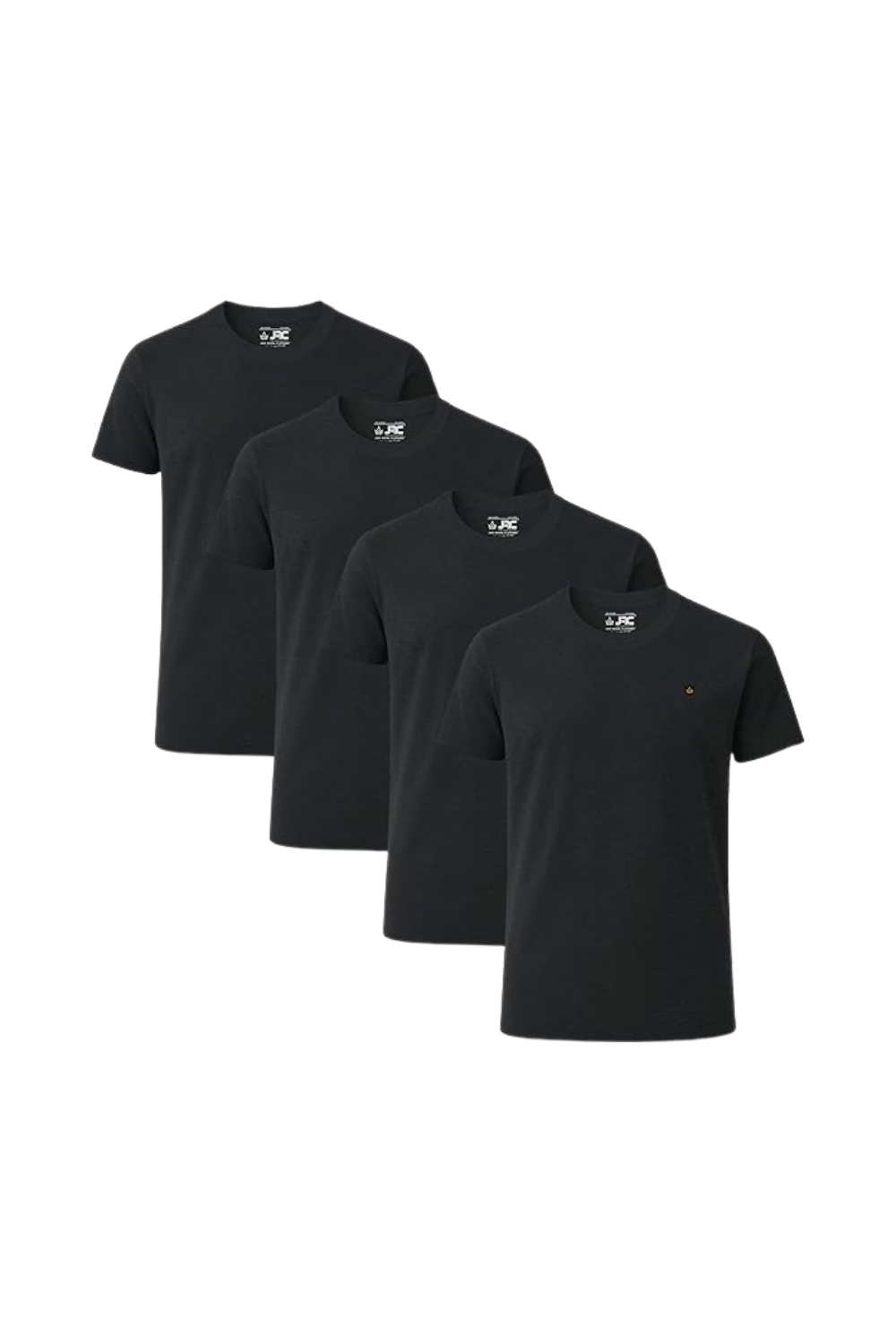 JRC Pack of 4 Mens Short Sleeve Crewneck T-Shirts