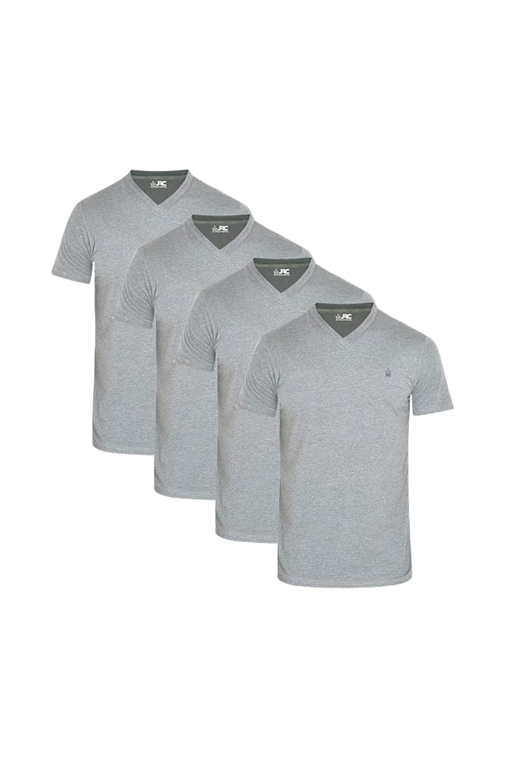 Men's Pack of 4 Short Sleeve V-Neck T-Shirts | JRC UK