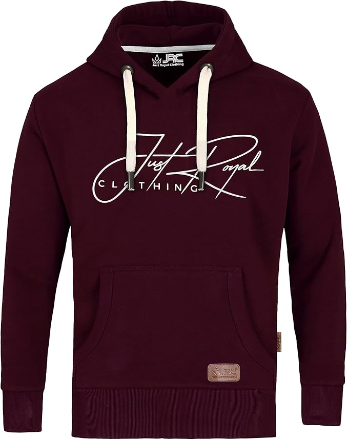 JRC Mens Henley Pullover Fleece Hoodie