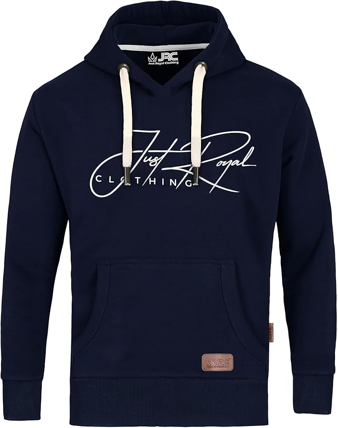 JRC Mens Henley Pullover Fleece Hoodie