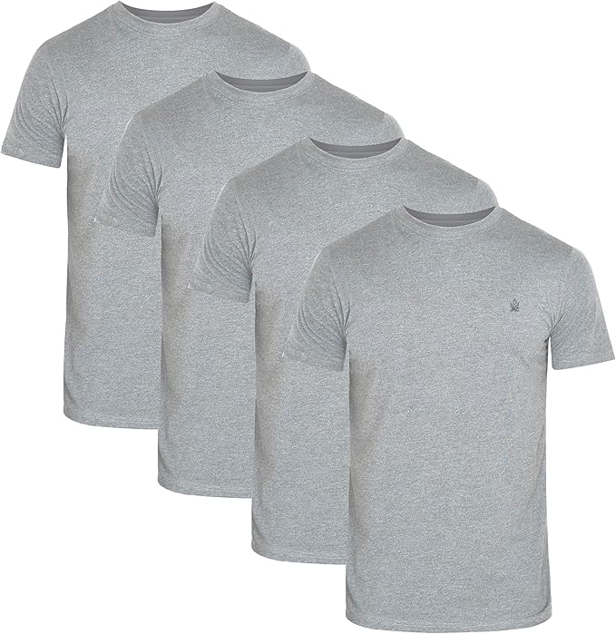 JRC Pack of 4 Mens Short Sleeve Crewneck T-Shirts