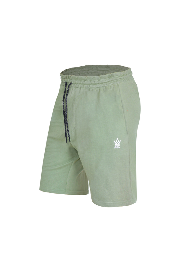 Men's Olive Gym Plain Simple Shorts | JRC UK