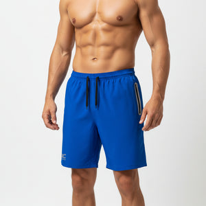 Men's Royal Blue Running Shorts with 2 Zip Pockets | JRC UK
