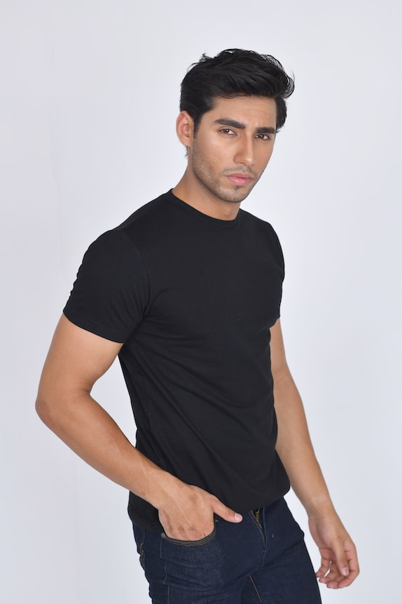 JRC Pack of 4 Mens Short Sleeve Crewneck T-Shirts