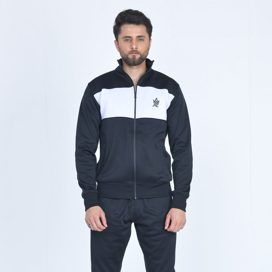 Mens Full Zip Two Tone Contrast Tracksuit